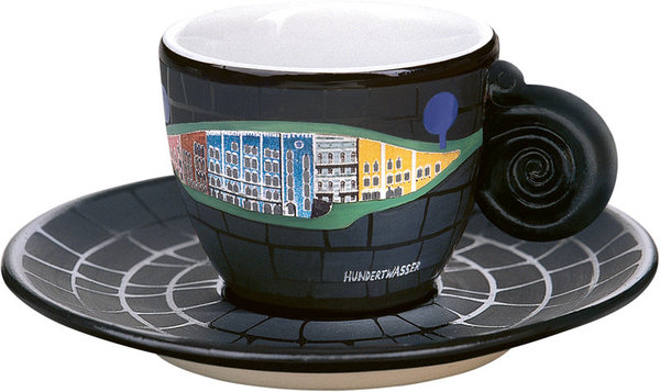 Hundertwasser Porzellan Espresso Edition